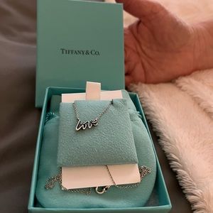 Paloma Picasso graffiti love pendant necklace